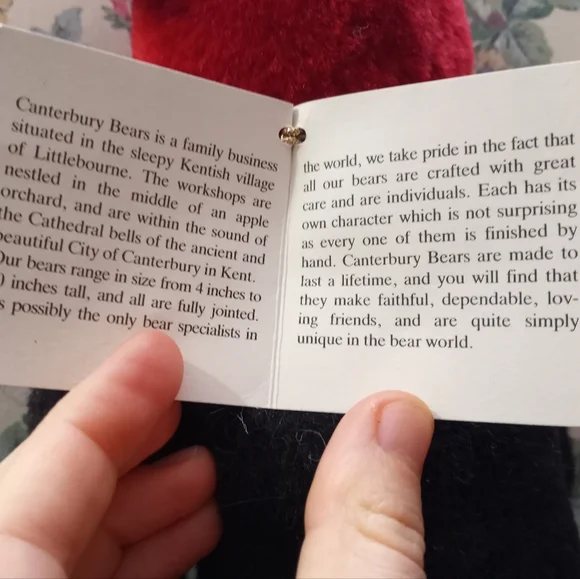 NWT Collectible 1992 Gund Bear - Picture 6 of 8